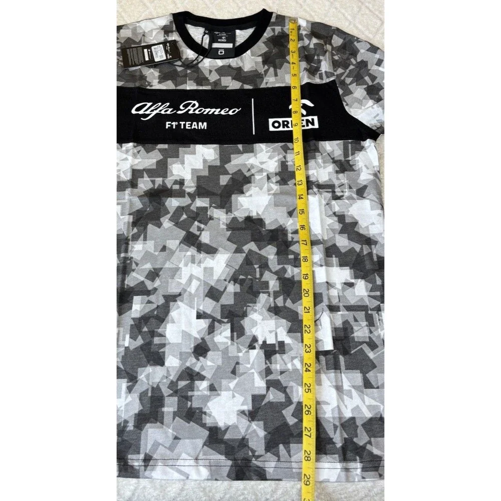 NWT Alfa Romeo Racing F1 Team Orlen Camo Pixilated Men’s Shirt Size M